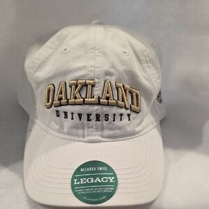 Legacy White and Gold Oakland University Hat